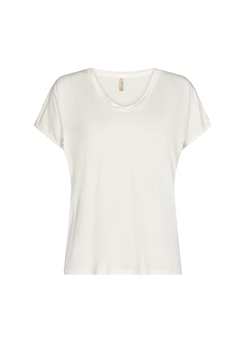 SOYACONCEPT Damen Sc-marica 32 Classic V-neck T-shirt T Shirt, Offwhite, EU im Sale